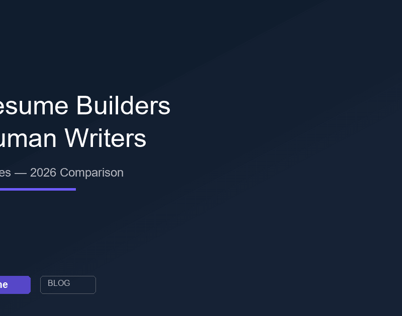 AI resume builders compared to human writers and templates 2026