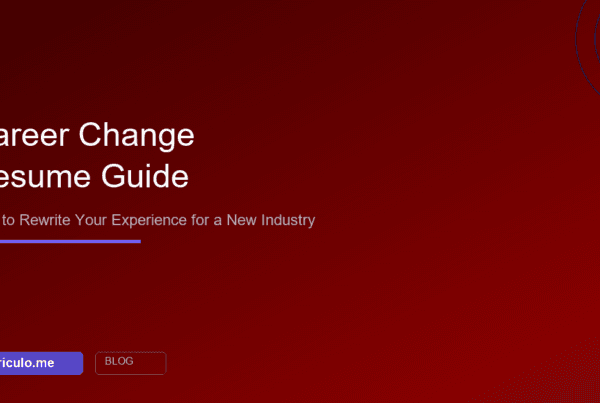 Career change resume guide - how to rewrite experience for a new industry